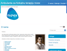Tablet Screenshot of nivex.co.rs
